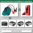 thumbnail image 5 of Car Battery Jump Starter Adapter Compatible with Bos.ch 18V PBA/PSB/PSR Battery, Battery Starter Adapter for up to 3.5L Gas or 3.5L Diesel Engine with 11AWG Jump Kit Cable, 5 of 10