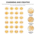 thumbnail image 4 of 200Pcs Mini Letters Beads Luminous Handcraft Loose Beads Round DIY Bracelet Jewelry Beads, 4 of 8