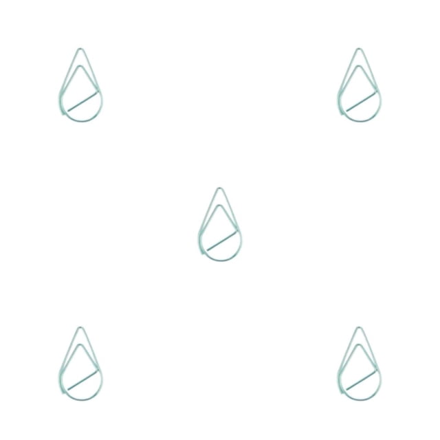 Bearachild 30 piezas de clip de papel de metal portátil en forma de gota de agua plateado estilo simple decorativo oficina escuela libro Type2 NO2