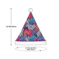 thumbnail image 3 of Cauagu Tropical Leaves Pattern Christmas Hat for Kids,Xmas Holiday Hat Santa Hat for Boys & Girls Festive Headwear Accessories for Christmas/New Year/Holiday, 3 of 6