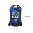 thumbnail image 2 of Toystoory Bolsa de natación impermeable de 15/20L/30L, de saco seco, colores de camuflaje, pesca, canotaje, kayak, almacenamiento, bolsa de Deportes acuáticos Camuflaje Azul 23x57cm, 2 of 6