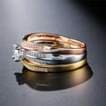 thumbnail image 3 of European And American Style Alloy Inlaid Artificial Gemstone Tri-Color Rings For Women Fashion Jewelry Accessories Gift, 3 of 5