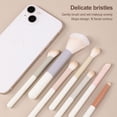 thumbnail image 4 of Cepillos de Maquillaje de Vije, 2 Capas Flexibles 2 Capas Varias Cepillos PortáTiles de Maquillaje Portátil Con Diseño Oblicuo Para Delinoador de Ojos, 4 of 7