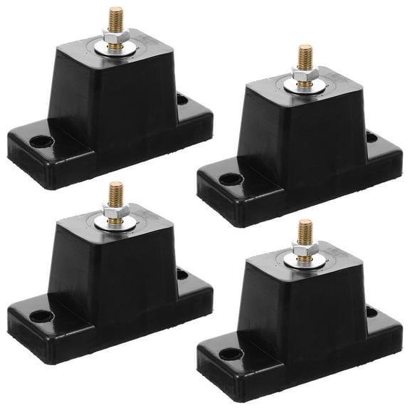 UPOUART Black Air Conditioner Rubber Pads for Home Use with Noise Reduction Features and Easy Installation 4pcs