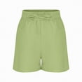 thumbnail image 4 of UAYOTSE Girls Casual Loose Fit Solid Color Shorts For Everyday Outdoor And Sports Activities Comfortable Breathable Summer School Uniform Pants,Sizes 7-8 Years, 4 of 4