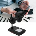 thumbnail image 3 of Binocular Microscope, Plastic K-7050 Professional Stereo Zoom Microscope, For PCB Board Electronic Components, 3 of 8