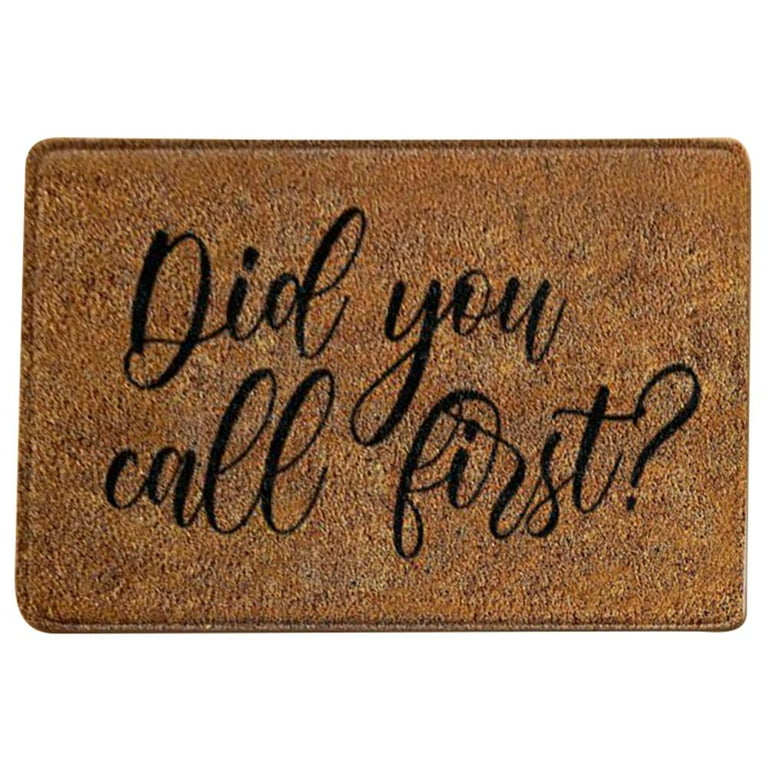 Coir Welcome Doormat for Front Door, Funny Door Mats Outside, Farmhouse Welcome  Mat with Thick Non-Slip PVC Backing, Home Kitchen Anti-slip Mat Anti-Slip  Home Bathroom Floor Mat Home Doormat 