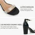 thumbnail image 3 of Ecetana Women's High Heels Open Toe Heeled Sandals Wedding Party Pumps, 3 of 5