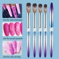thumbnail image 3 of 4 Piece Colorful Nail Brush Set Acid Nail Brushes Brush Round Handle Acrylic Brush Nail Brush for Acrylic Application Nail Art Brush Nail Manicure Tools Size 8,10,12,14, 3 of 7