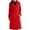 *Red, variant on ClodeEU Women's Wool Blend Overcoat With Belt,Mid Length Notched Lapel Coat ,Elegant Fall Winter Long Overcoat With Pockets Black,Womens Plus XXL