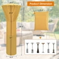 thumbnail image 2 of Patiojoy Patio Heater Cover Waterproof w/Zipper & Storage Bag Outdoor Propane Heater Cover for Bad Weather Beige, 2 of 10
