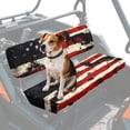 thumbnail image 3 of HUIACONG American Flag Print UTV Seat Covers Waterproof Polyester Breathable 2 PSC UTV Seat Covers Non-Slip Soft Suitable for Kawasaki Mule 4010, 3 of 7