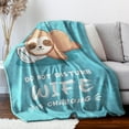 thumbnail image 2 of Funny Gifts for Wife Christmas, Anniversary Wedding Gifts for Wife, Wifey is Charging Sloth Blanket, Birthday Gift for Wifey from Husband, Valentines Day Gift for Her, 2 of 7