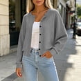 thumbnail image 2 of yillto Cardigan for Womens Button down Long Sleeve Cardigans Sweaters Knit Casual Fall Clothes, 2 of 7