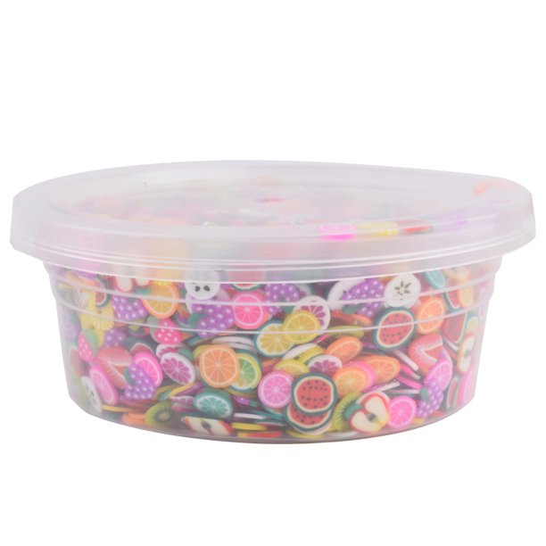 3d Slice Fruit Face Decorations Diy Slime Making Supply For