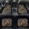 thumbnail image 2 of Renewold Horse Camo Hunting Forest Car Floor Mats 4 Pieces Universal Fit Anti-slip Horse Camouflage Front & Rear Car Carpet All Weather Protection for Car SUV Van Truck, All Season, 2 of 7