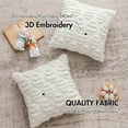 thumbnail image 4 of Easter Egg Throw Pillow Covers, 18" x 18" Soft Plush Floral Egg Pillow Covers, 3D Tufted Easter Egg Throw Pillowcase, Easter Decorative for Bedroom Sofa Home Decor - Yellow, 4 of 9