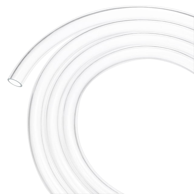 Tubo de plástico transparente, 0.47 pulgadas (12 mm) ID 0.55 pulgadas (14 mm) OD, tubo de 10 pies (3.0 m) de longitud, tubo de vinilo para jardín