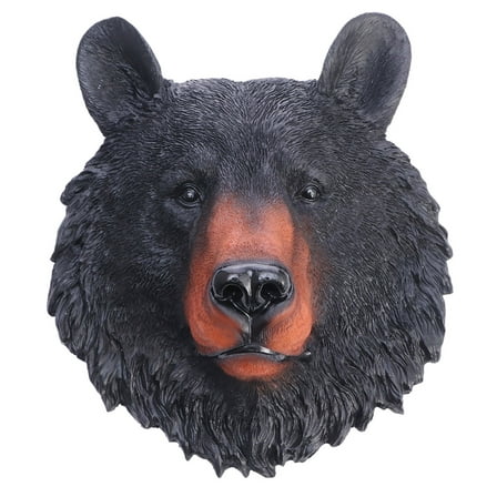 COSMOBETTY 1pc Realistic Bear Head Wall Adornment Resin Craft Wall Hanging Decoration For And Unique Present Idea