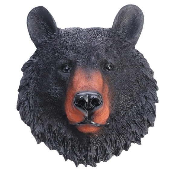 COSMOBETTY 1pc Realistic Bear Head Wall Adornment Resin Craft Wall Hanging Decoration For And Unique Present Idea