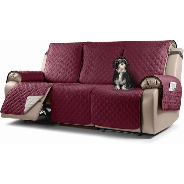 Fundas para sofás reclinables, protector impermeable para sofás, fundas para sillones con bolsillo lateral