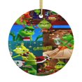 thumbnail image 1 of Adorno navideño colgante Grin-Ch para árbol de Navidad: adornos colgantes de cerámica para fiestas: ideas para regalar adornos navideños, 1 of 8