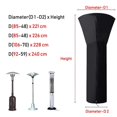 thumbnail image 3 of SZTXJ 226*85*48cm Oxford Cloth Dust Cover Moisture Proof Sample Patio Heater Waterproof Heater Garden Cover Rattan Protective Cover, 3 of 5