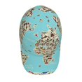 thumbnail image 3 of Goofa World Travel Line Icons Map Printed Baseball Cap for Men and Women - Adjustable Unisex Hat for Sports and Casual Wear,Sun protection Casual Outdoor Everyday Fashion Cap, 3 of 9