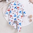 thumbnail image 2 of sdbrld Baby Pajamas Preemie Clothes Boy Newborn Sleepers 3 6 9 12 18 24 Months Unisex Infant Long Sleeve Romper Jumpsuit Fall Winter Blue Sizes 6-12 Months, 2 of 4