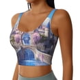 thumbnail image 2 of Fotbe Majestic Fantasy Castle Sujetador Deportivo Largo sin Aros para Mujer con Almohadillas y Soporte Medio, Transpirable y Absorbente, Camiseta Tipo Chaleco o Tank Top-XX-Large, 2 of 8