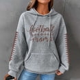 thumbnail image 1 of Amzcrzy Chandails à Capuchon pour Femmes Chandails en Molleton Décontractés à Manches Longues Col Rond Blouse Unie Chandail à Capuchon Chemises à Manches Longues pour Femmes Chandail Chandail à Capuchon Chandails en Molleton Graphiques S, 1 of 3