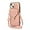 Rosegold, variant on Compatible with iPhone 13 Wallet Case PU Leather Crossbody Strap Lanyard Clasp Durable Card Holder Slot Protective Cover for Women Girls Purple