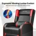 thumbnail image 7 of GTRACING Gaming Recliner Chair Bluetooth Speakers Footrest Racing Style Single Living Room Sofa PU Leather Home Theater Seating Massage Lumbar Support, Red, 7 of 7