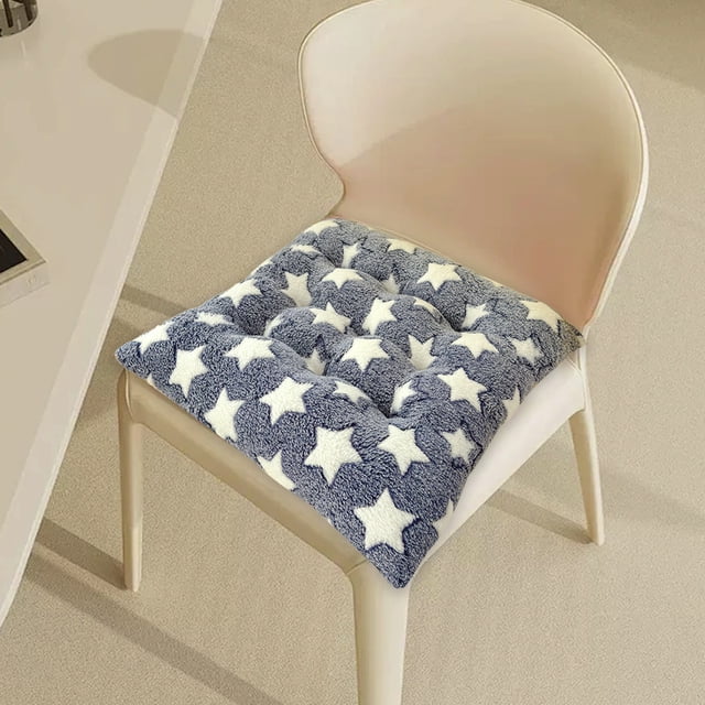 Cojín cuadrado para silla | Almohadilla de asiento suave con lazos | Alfombrilla lavable de 40x40 cm para silla de comedor