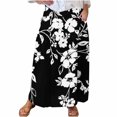 thumbnail image 2 of WXLWZYWL Maxi Skirts for Women Ankle Length Skirt Casual Long Skirt High Waisted Maxi Skirt Reg and Plus Size Skirt Long Skirt with Pockets, 2 of 5