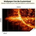 thumbnail image 3 of Peel and Stick Wallpaper Sun solar Modern Art Wall Mural Decor Self Adhesive and Removable 100in x 144in, 3 of 8