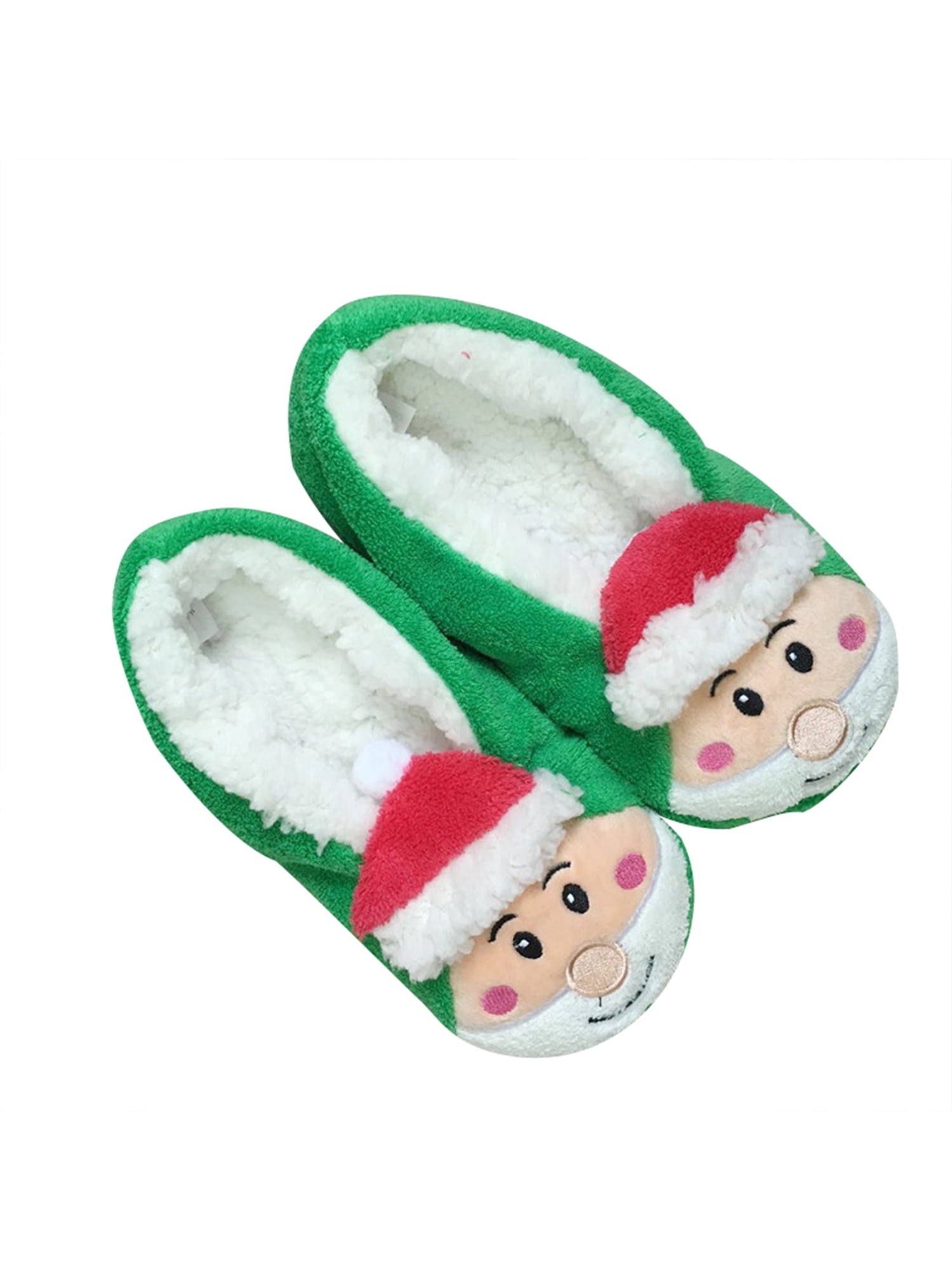 Plush Grinch Footlets Women's Christmas Dr Seuss Gripper Slipper Socks Girls