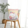 thumbnail image 4 of Hello Kitty Pillow Cover, Square Throw Pillow Cases For Couch Sofa Bed Living Room,Home Decorative, 12"X12", 4 of 9