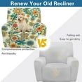 thumbnail image 4 of Xixirimido Boho Style Mandala Recliner Chair Cover, 4-Pieces Stretch Recliner Covers for Recliner Chair Soft Reclining Chair Slipcover Furniture Protector for Pets Kids, 4 of 8
