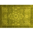 thumbnail image 1 of Ahgly Company Indoor Rectangle Abstract Yellow Modern Area Rugs, 4' x 6', 1 of 4