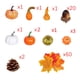 thumbnail image 3 of Adornos de Halloween, decoración de Halloween, regalos de Halloween, modelo de simulación, accesorios de tiro, paquete de hojas de arce, 92 piezas, calabaza., 3 of 9