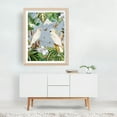 thumbnail image 3 of White Cockatoos Tropical Wildlife Exotic Jungle Life 1 - Painting Botanical Bird Wildlife Floral Tropical Butterfly Illustration Unframed Wall Art Print 16 x 20 inches, 3 of 4