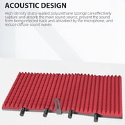 Technical Pro 5-Panel Microphone Isolation Shield Portable Acoustic Foam Black