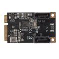 thumbnail image 4 of Tarjeta de expansión Mini PCi E a 2 puertos SATA, velocidad de transmisión rápida de 6Gbps, ancho de banda PCI E 3,0, tarjeta de expansión Mini PCl E, 4 of 9
