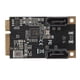 thumbnail image 4 of Tarjeta de expansión Mini PCi E a SATA de 2 puertos, velocidad de transmisión rápida de 6 Gbps, ancho de banda PCI E 3.0, tarjeta de expansión Mini PCl E, 4 of 14