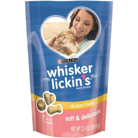 Purina Whisker Lickin's Soft & Delicious Chicken Flavor Cat Treats (Pack of 4)