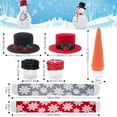thumbnail image 2 of Iumwxz Complete Snowman Decoration Kit with Hat Scarf Eyes Carrot Nose Arms for Outdoor Winter Family Activities Create Fun Holiday Memories with Friends Friends, 2 of 4