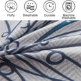 thumbnail image 6 of NTBED Floral Comforter Set Queen 6 PCS Bed in a Bag Blue Flowers Printed on Gray Botanical Bedding Sets Boho, 6 of 8