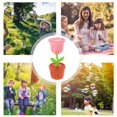 thumbnail image 3 of LEEYNEER 1Pcs Wedding Bubble Machine Rose Shape Flower Bubble Blower for Outdoor Events in Pink, 3 of 8