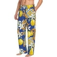 thumbnail image 2 of Sigee Sicilian Style Print Men's Pajama Pants - Soft Lounge Sleep Bottoms with Elastic Waistband and Pockets-Large, 2 of 9
